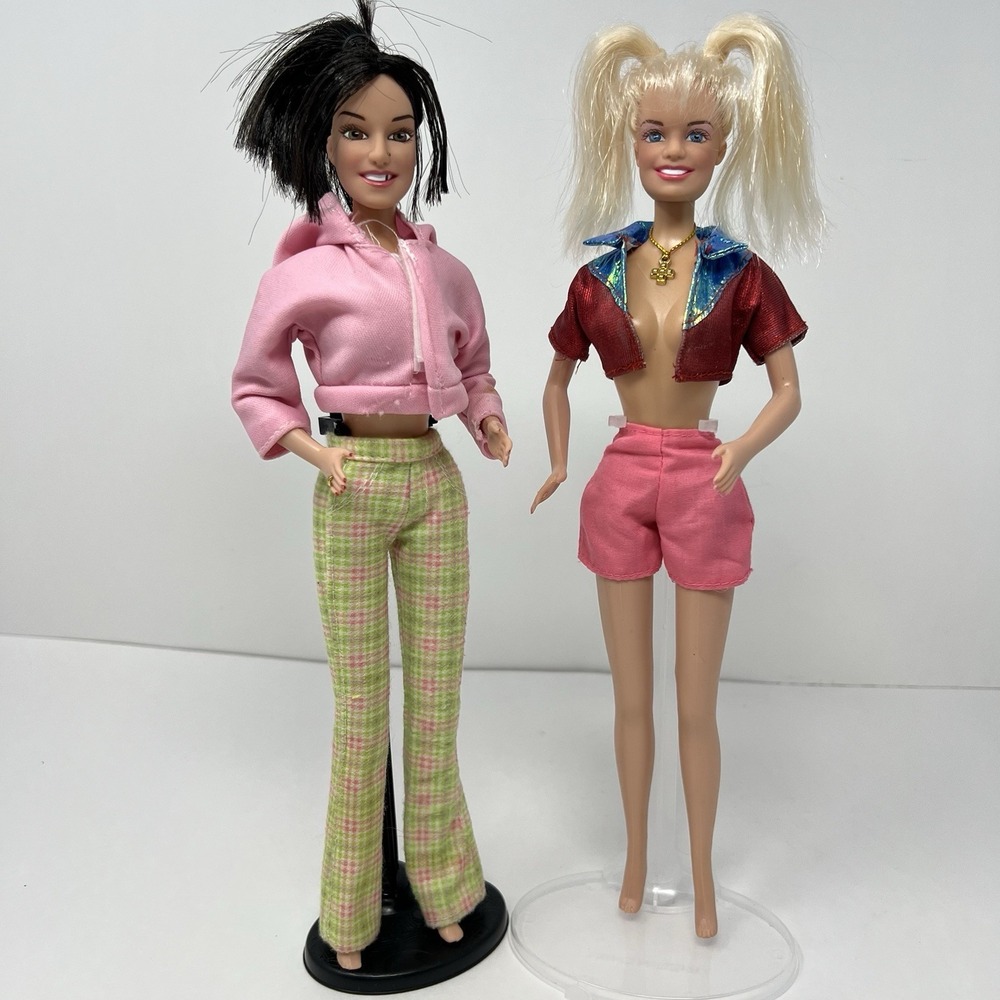 Spice Girls Doll Lot 12 Inch Pink Emma Bunton Mel C Girl Power Vintage Toy